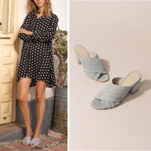 Mint & Rose Agatha Adriatico Suede Slides